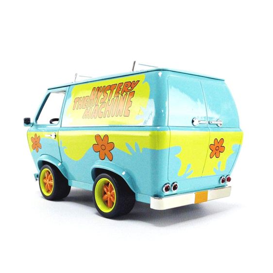 โมเดลรถเหล็ก Mystery Machine with Scooby Doo พร้อมตัวสกูบี้-ดู แบรนด์ Jada ขนาด 1 ต่อ 24 โมเดลรถจากภาพยนตร์ Figure CarModelBKK รูปที่ 4