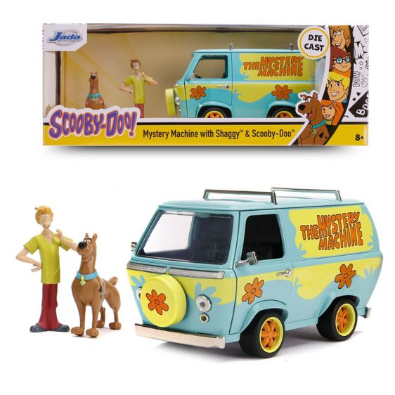 โมเดลรถเหล็ก Mystery Machine with Scooby Doo พร้อมตัวสกูบี้-ดู แบรนด์ Jada ขนาด 1 ต่อ 24 โมเดลรถจากภาพยนตร์ Figure CarModelBKK รูปที่ 1