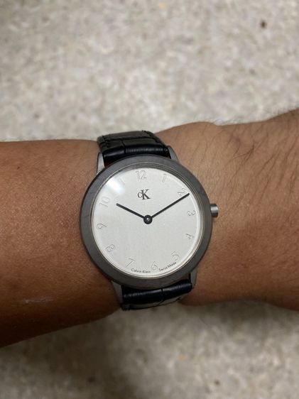 นาฬิกายี่ห้อ Calvin Klein (CK) สวิสเมด  ของแท้มือสอง เรือนบางสายเปลี่ยนใหม่ 1500฿ รูปที่ 9