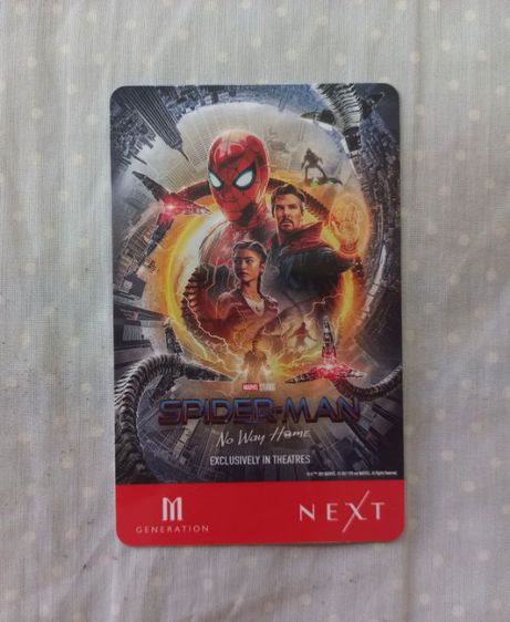 บัตร M GEN NEXT ลายหนัง Spider-Man : No Way Home - สไปเดอร์แมน รูปที่ 1