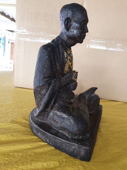 พระบูชาสมเด็จพุฒาจารย์โต เนื้อเรซินผสมข้าวสารหิน  เก่าหายาก มีจารใต้ฐาน  ไม่ทราบวัด รูปที่ 5