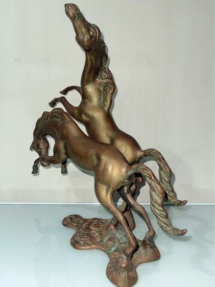 ม้าคู่ทองเหลือง งาน America นำเข้า รูปที่ 5