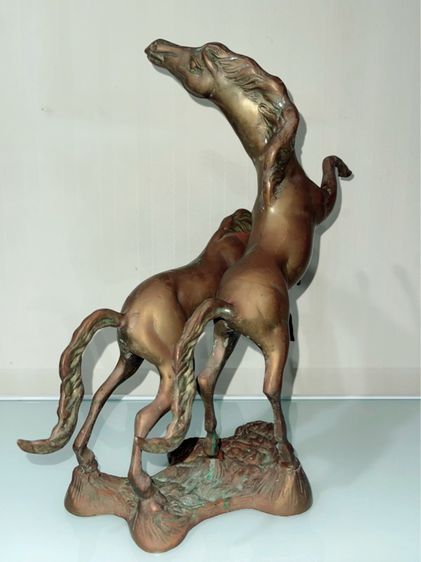 ม้าคู่ทองเหลือง งาน America นำเข้า รูปที่ 3