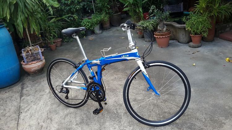 จักรยาน Ubike ล้อ26x1 เฟรมอลูมีเนียม ของใหม่แค่ลองปั่นเล่นหน้าบ้านรวมแล้วไม่เกิน2 km เกียร์ shimano sora 18 speed