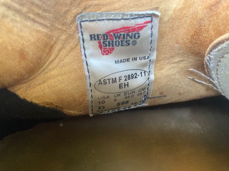 red wing 595 made in U S A  รูปที่ 10