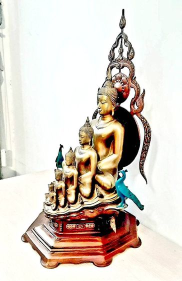 หล่อบรอนซ์ พระพุทธเจ้า5พระองค์ ประติมากร อ.สุธา แก้ววังปา รูปที่ 8