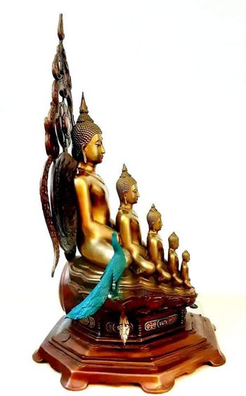 หล่อบรอนซ์ พระพุทธเจ้า5พระองค์ ประติมากร อ.สุธา แก้ววังปา รูปที่ 11