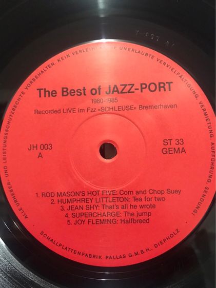 แผ่นเสียง The Best of jazz Port รูปที่ 6