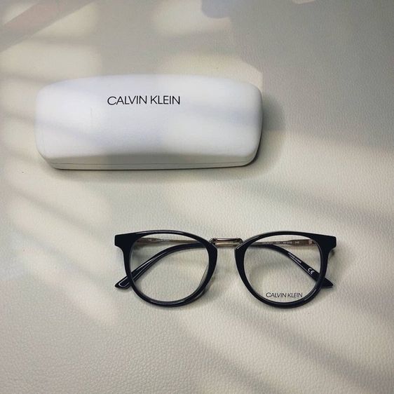 NEW Calvin Klein Eyeglasses  ขนาด 50mm. สีดำ มาพร้อมเคสจากแบรนด์ รูปที่ 1