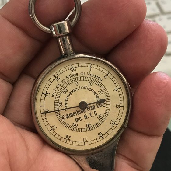 🔥 Measure Miles On A Map, Different Calibrations On Each Side. German Made. รูปที่ 10