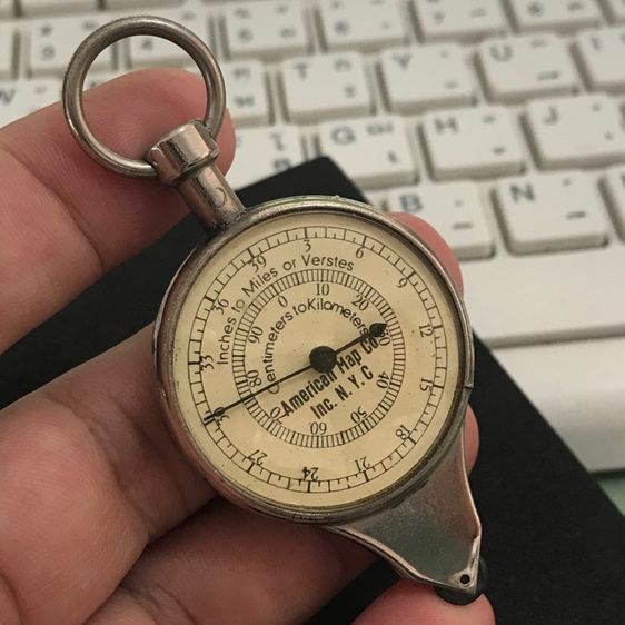 🔥 Measure Miles On A Map, Different Calibrations On Each Side. German Made. รูปที่ 3