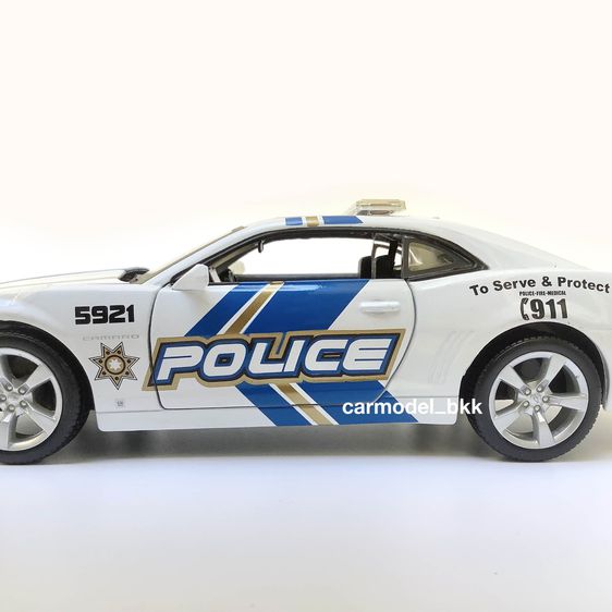 โมเดลรถเหล็ก Chevrolet Camaro RS SS Police ปี 2010 แบรนด์ Maisto ขนาด 1 ต่อ 24 โมเดลรถเชฟโรเลต คาเมโร่ รถตำรวจ Police Diecast CarModelBKK รูปที่ 6
