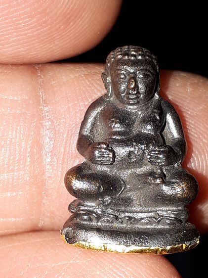 พระสังกัจจายน์ เนื้อโลหะ ก้นทองคำ ตอกโค็ดศาลา หลวงปู่ทิม ระยอง วัดละหารไร่ สภาพสวยสมบูรณ์ เก่า แท้ แปลก หายาก รูปที่ 3