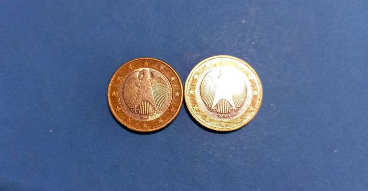 (BK-8845) เหรียญ ต่างประเทศ  เยอรมัน 1 EURO ปี 2002 น.น.7.47 กรัม (เซต2 เหรียญ ) รูปที่ 4