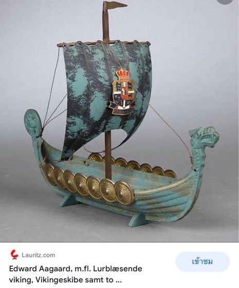 Viking เรือไวกิ้ง สร้างโดย Iron Art, โคเปนเฮเกน นำเข้าจาก Danmark  รูปที่ 7