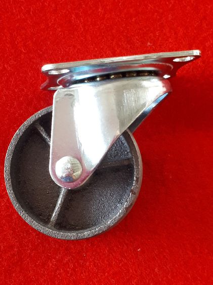 (81) ลูกล้อเหล็ก SKK แป้นหมุน  ขนาด 2.5 นิ้ว 1 ชุด มี 4 ลูก  รูปที่ 4