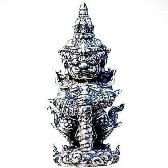 ท้าวเวสสุวรรณจิ๋ว เนื้อเงินรมดำ ครูบาอริยชาติ วัดแสงแก้วโพธิญาณ เชียงราย รูปที่ 10