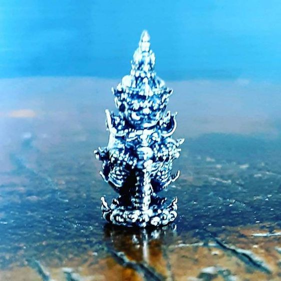 ท้าวเวสสุวรรณจิ๋ว เนื้อเงินรมดำ ครูบาอริยชาติ วัดแสงแก้วโพธิญาณ เชียงราย รูปที่ 11