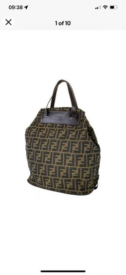 FENDI Zucca Pattern Tote Bag Handbag 
