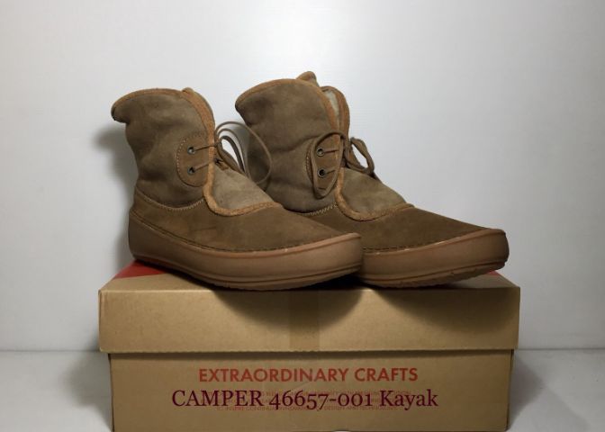 CAMPER Boots Shoes 41EU(26.7cm) ของแท้ ใหม่มือ 1 รุ่น Kayak, รองเท้าบู้ทกันหนาว CAMPER หนังแท้ ด้านในบุขนสัตว์ เป็นของใหม่ Original รูปที่ 2