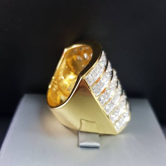 แหวนทอง แหวนชายป๋าๆ แมนๆ ของคนนิ้วใหญ่ ตัวเรือนทอง 9k รูปที่ 2