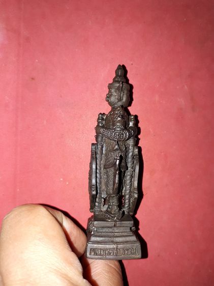 รูปหล่อองค์บูชา ท้าวเวสสุวรรณ พิมพ์สองหน้า หน้ายักษ์+หน้าเทพ ที่ฐานตอกโค็ด หลวงพ่อเนื่อง วัดจุฬามณี จังหวัดสมุทรสงคราม ขนาดตั้งบูชาสูง 10 ซม รูปที่ 4