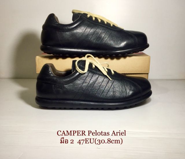 CAMPER Shoes 47EU(30.8cm) ของแท้ มือ 2 รุ่น Pelotas Ariel, Made in Thailand, รองเท้า CAMPER หนังแท้ พื้นเต็มใกล้เคียงของใหม่ มีตำหนิเล็กน้อย รูปที่ 1