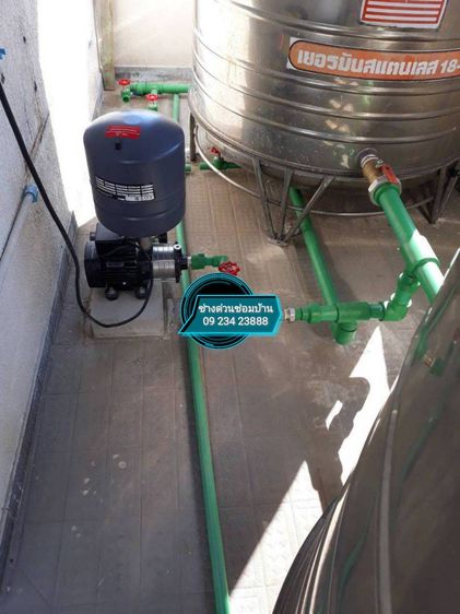 ช่างประปา ซ่อมปั้มน้ำ ติดตั้งปั้มน้ำ แก้ไขปั้มน้ำเดินไม่หยุด เดินท่อ PVC ท่อ PPR ปั้มน้ำใหม่ พร้อมทีมช่างฉีดวัคซีนโควิด 19 ครบโดสแล้ว รูปที่ 15
