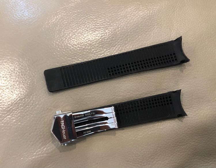 สายยาง Heuer หัวสายกว้าง 20 มิล ใส่ได้กับHeuerรุ่นหน้าปัด ManSize KingSize หรือ Chonograph Boy Size รูปที่ 5