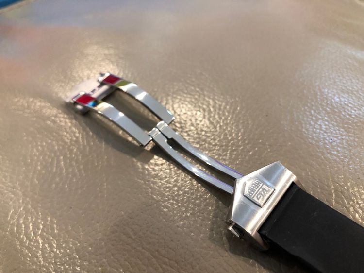 สายยาง Heuer หัวสายกว้าง 20 มิล ใส่ได้กับHeuerรุ่นหน้าปัด ManSize KingSize หรือ Chonograph Boy Size รูปที่ 3