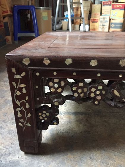 โต๊ะมุก ไม้ชิงชันโบราณ100ปี รูปที่ 6