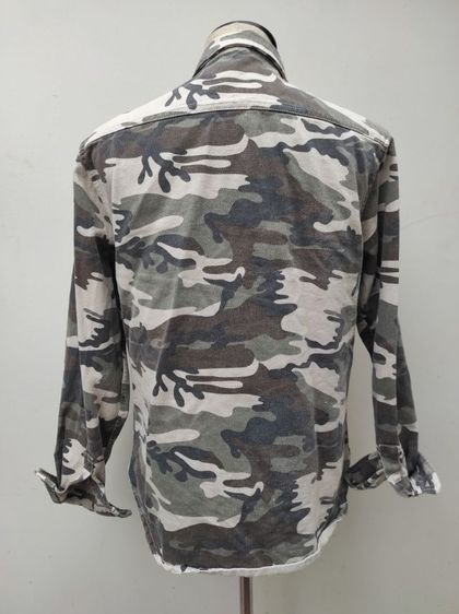 เสื้อสีเบจzara เสื้อเดนิมพิมพ์ลายทหาร zara man รูปที่ 3