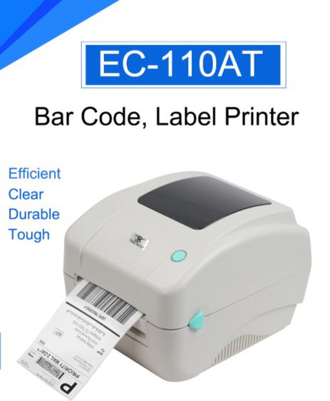 อื่นๆ พริ้นเตอร์และสแกนเนอร์ เครื่องปริ้นบาร์โค้ด  EUCCOI EC110AT 4 inch Direct thermal label printer with USB  มือสอง