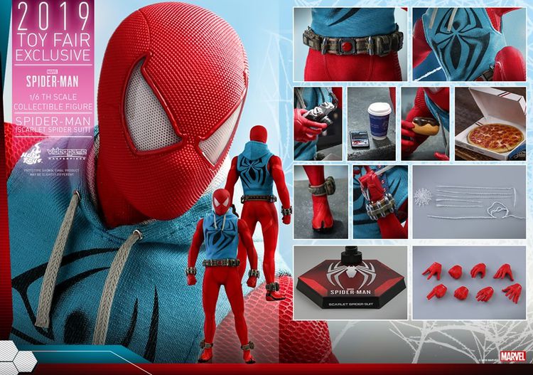 Hot Toys VGM34 Spider-Man (Scarlet Spider Suit) Collectible Figure