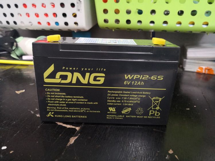 แบตรถเด็กเล่น 6v 4.5ah 7ah 12ah รูปที่ 2