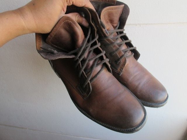 รองเท้า ALDO หนังแท้ สีน้ำตาล เบอร์10.5Us 43.5Eu มือ2 Made in romania