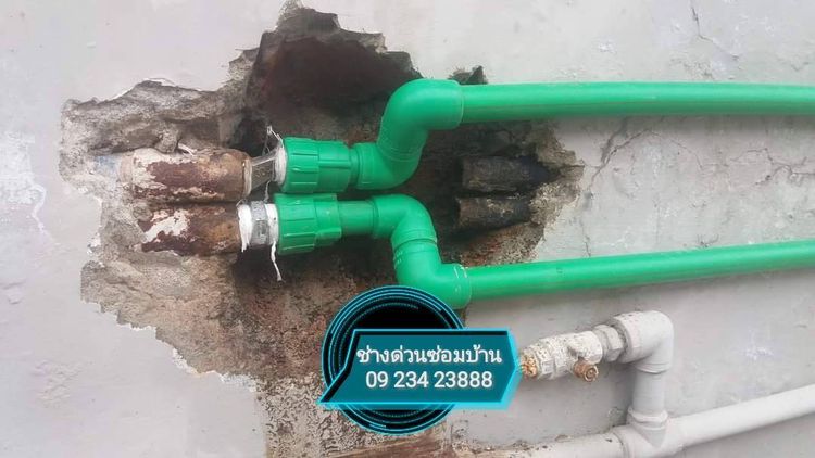 ช่างประปา ซ่อมท่อประปาแตก ท่อประปารั่ว เดินท่อประปา PVC  PPR ใหม่ รูปที่ 3