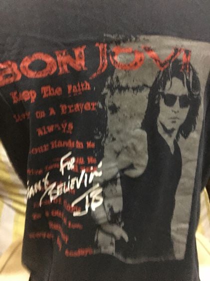 VTG เสื้อวง Bon Jovi Original  รูปที่ 4