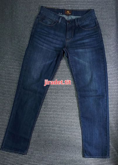Mc jeans กางเกงยีนส์ทรงขาตรง สียีนส์ขนาดเอวกลาง เอว 31 ความยาว 30 สะโพก 39.5 สีอ่อนฟอกขัด เดินด้วยด้ายสีทอง สินค้าใหม่ (Original)  รูปที่ 14