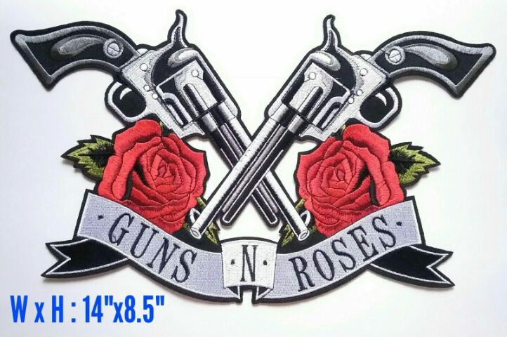 ตัวรีดติดหลังเสื้อขนาดใหญ่ 14"x8.5" นิ้ว GUNS N ROSES ตำนานวงร็อคในตำนาน
แบบรีดติด รูปที่ 2