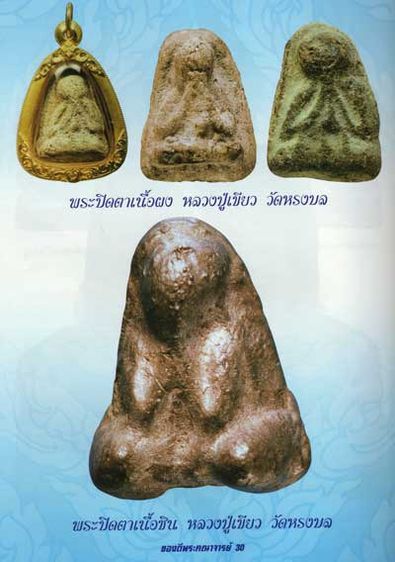 ปิดตารุ่นแรกท้องอุ เนื้อผงว่านผสมน้ำนมควาย หลวงพ่อเขียว วัดหรงบล จ.นครศรีธรรมราช พ.ศ. 2510 รูปที่ 25