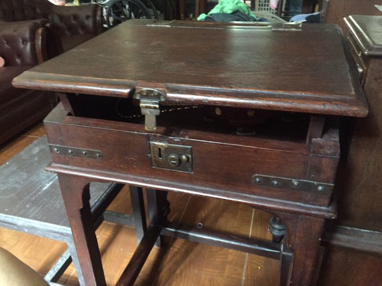 โต๊ะเขียนหนังสือ โบราณ ไม้สัก รูปที่ 3