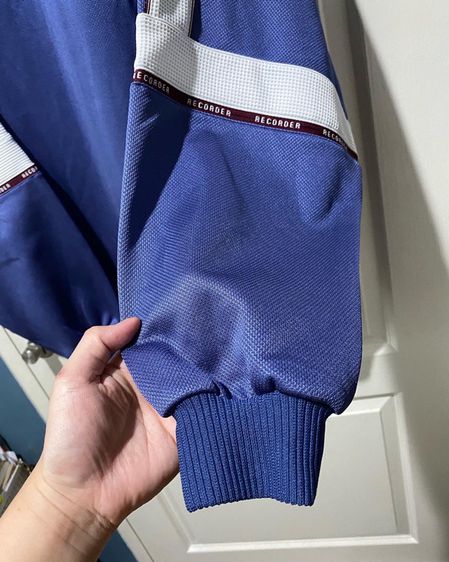 เสื้อวอร์มสีม่วงพาสเทล แบรนด์  asics  รูปที่ 3