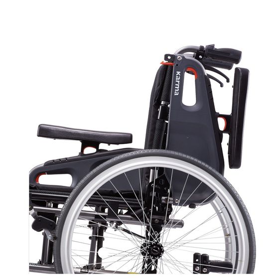 Karma รถเข็น อลูมิเนียม รุ่น Flexx HD เบาะกว้างพิเศษ 22 นิ้ว รับน้ำหนัก 170 KG Aluminum Wheelchair With Extra Wide Seat รูปที่ 5