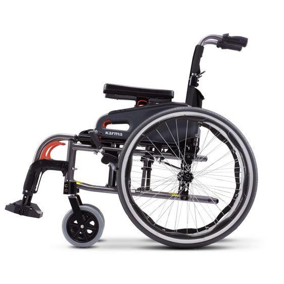 Karma รถเข็น อลูมิเนียม รุ่น Flexx เบาะกว้างพิเศษ รับน้ำหนักได้ 130 KG Aluminum Wheelchair With Extra Wide Seat รูปที่ 4
