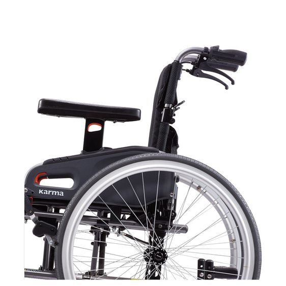 Karma รถเข็น อลูมิเนียม รุ่น Flexx เบาะกว้างพิเศษ รับน้ำหนักได้ 130 KG Aluminum Wheelchair With Extra Wide Seat รูปที่ 5