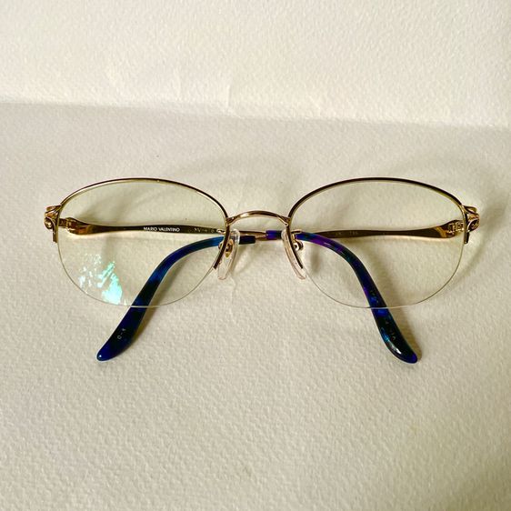 MARIO Valentino. Half Rimless.Japan frame.แว่นตา แว่นกันแดด กรอบแว่นสายตา รูปที่ 2