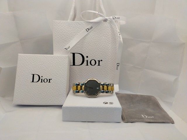 ผ่อน🔥นาฬิกา Dior 18k แท้ วินเทจ 🎁มีชุดกล่องของขวัญDiorแถมให้ด้วยค่ะ รูปที่ 1