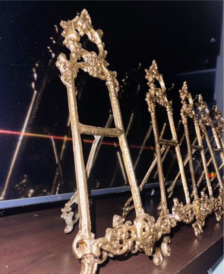 ขาตั้งทองเหลืองHand made  ของ ฝรั่งเศส นำเข้า รูปที่ 2