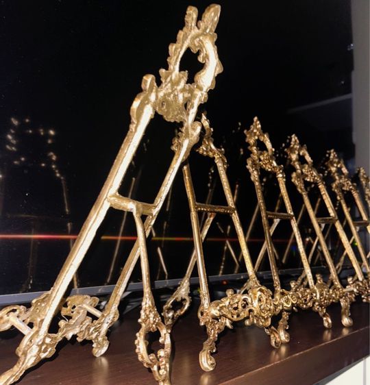 ขาตั้งทองเหลืองHand made  ของ ฝรั่งเศส นำเข้า รูปที่ 3